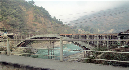 Construction of model bridge in Muglin completed